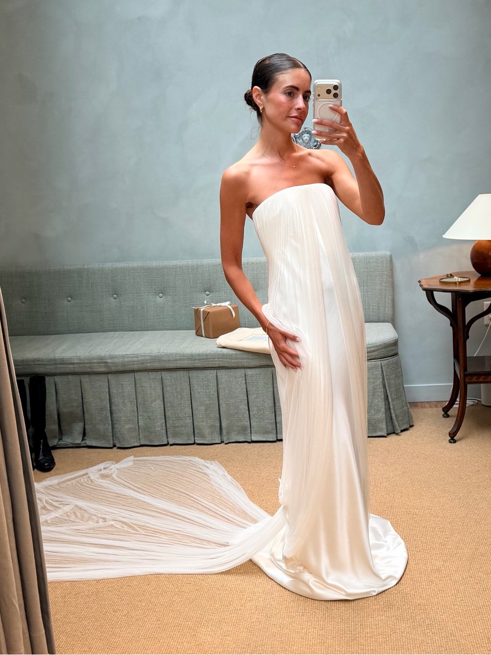 Alexandra Grecco Sabine Gown strapless wedding gown